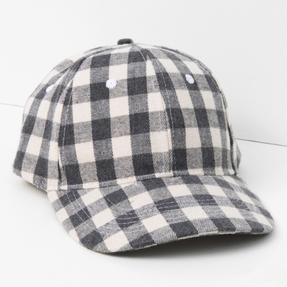Green Buffalo Plaid Baseball Cap